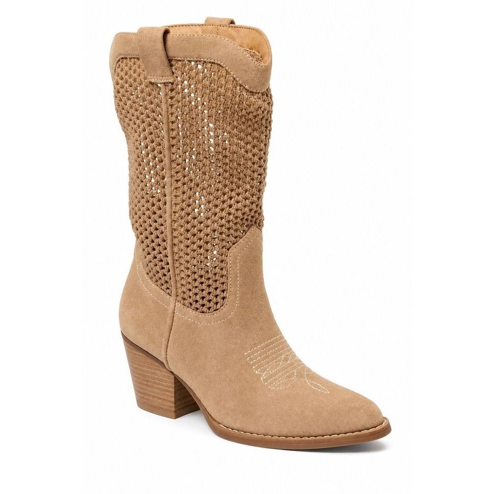 Women's Jasper Western Boots by Universal Thread Taupe Size‎ 9 New With Tags